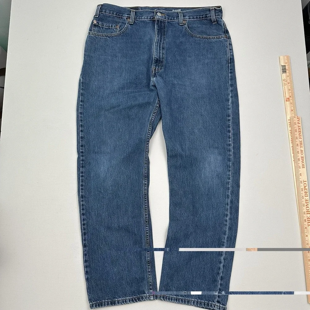 VTG Levi's 505 Jeans Men 38 Fit 37x30 Blue Straight Classic StoneWash Denim